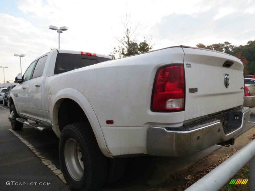 2011 Ram 3500 HD Laramie Longhorn Crew Cab 4x4 Dually - Bright White / Dark Slate Gray/Medium Graystone photo #2