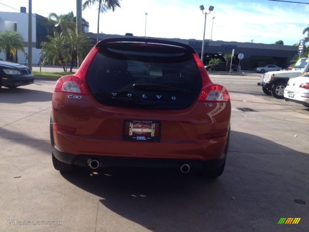 2011 C30 T5 - Orange Flame Metallic / Off Black T-Tec photo #4