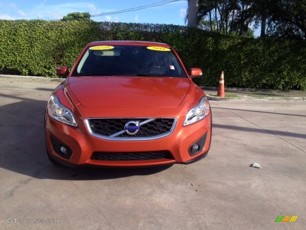2011 C30 T5 - Orange Flame Metallic / Off Black T-Tec photo #8