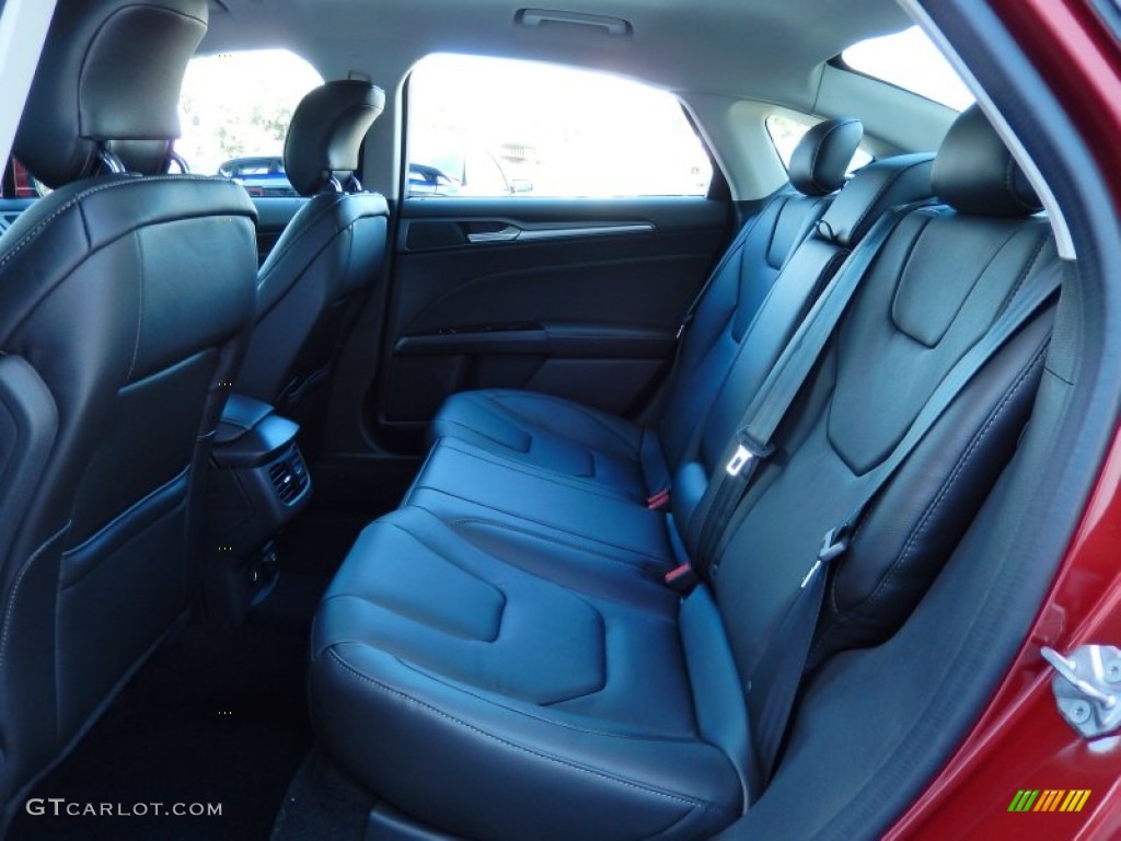 2014 Ford Fusion Hybrid Titanium Rear Seat Photo #87354718