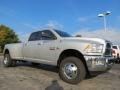 2014 Bright Silver Metallic Ram 3500 Big Horn Crew Cab 4x4 Dually  photo #4