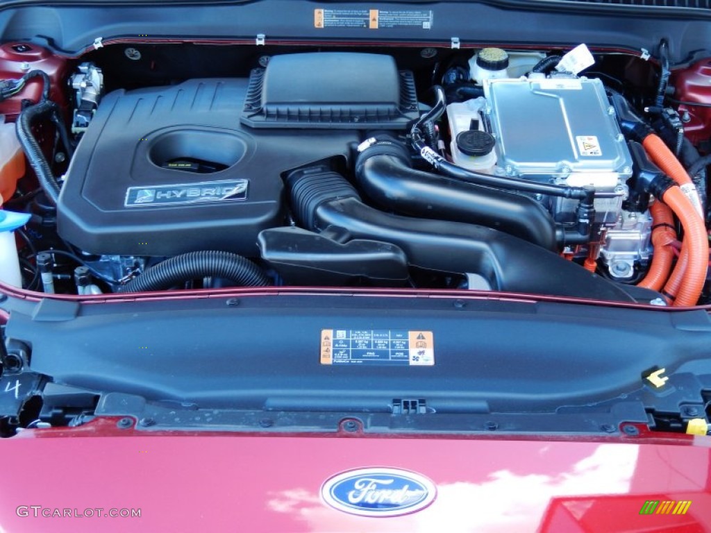 2014 Ford Fusion Hybrid Titanium 2.0 Liter Atkinson-Cycle DOHC 16-Valve 4 Cylinder Gasoline/Electric Hybrid Engine Photo #87354814