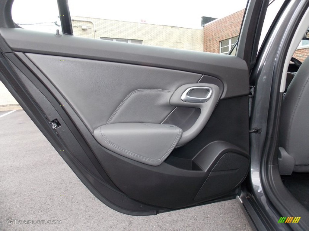 2010 Saab 9-5 Aero Sedan XWD Jet Black Door Panel Photo #87356488