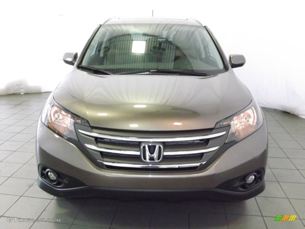 2014 CR-V EX-L - Urban Titanium Metallic / Beige photo #2