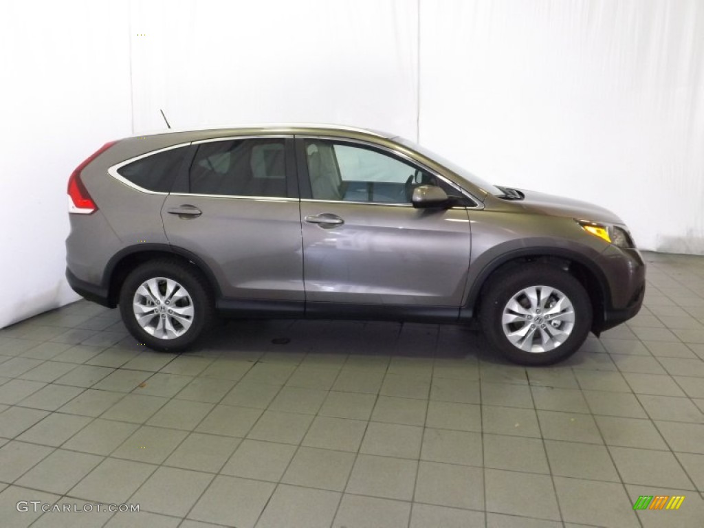 2014 CR-V EX-L - Urban Titanium Metallic / Beige photo #5