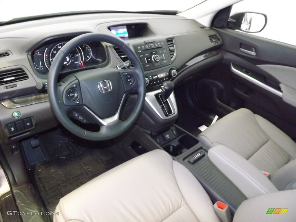 2014 CR-V EX-L - Urban Titanium Metallic / Beige photo #12
