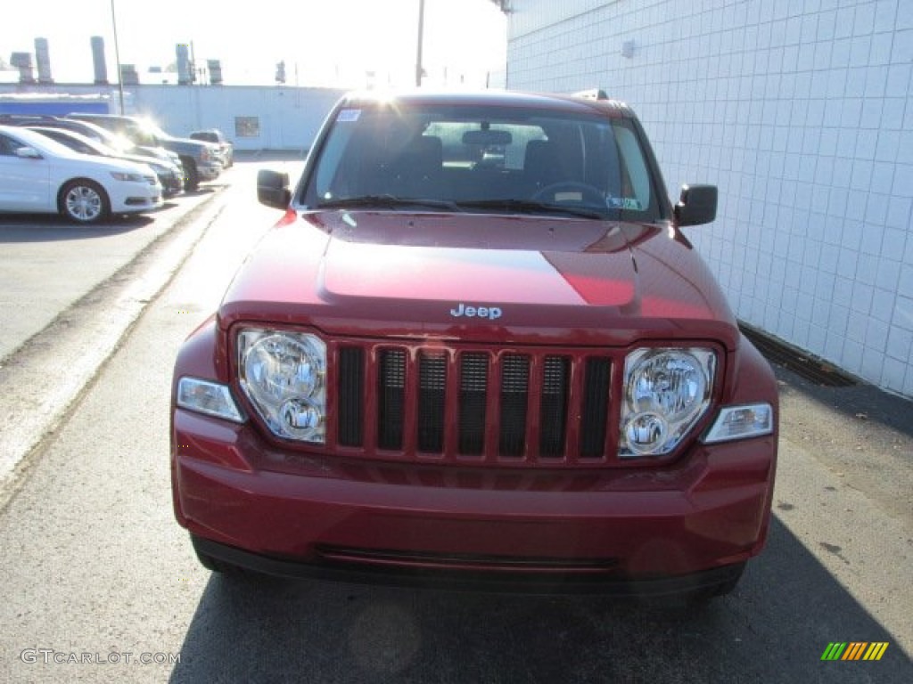2010 Liberty Sport 4x4 - Inferno Red Crystal Pearl / Dark Slate Gray photo #4