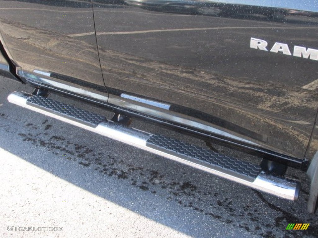 2010 Ram 1500 SLT Quad Cab 4x4 - Brilliant Black Crystal Pearl / Dark Slate/Medium Graystone photo #4