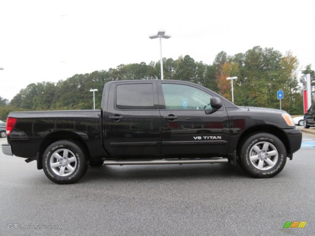 Galaxy Black 2013 Nissan Titan SV Crew Cab Exterior Photo #87358945