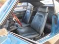 1969 Chevrolet Camaro Dark Blue Interior Front Seat Photo