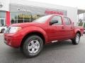 2013 Lava Red Nissan Frontier SV V6 Crew Cab  photo #1
