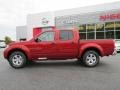 2013 Lava Red Nissan Frontier SV V6 Crew Cab  photo #2