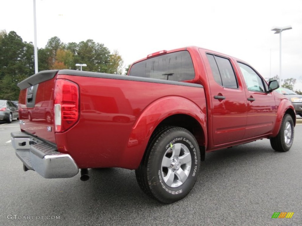 2013 Frontier SV V6 Crew Cab - Lava Red / Steel photo #5