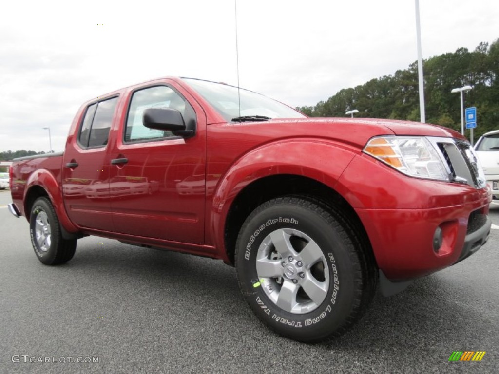 Lava Red 2013 Nissan Frontier SV V6 Crew Cab Exterior Photo #87360964