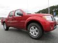2013 Lava Red Nissan Frontier SV V6 Crew Cab  photo #7
