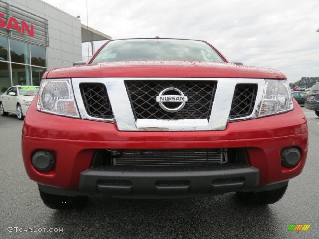 2013 Frontier SV V6 Crew Cab - Lava Red / Steel photo #8