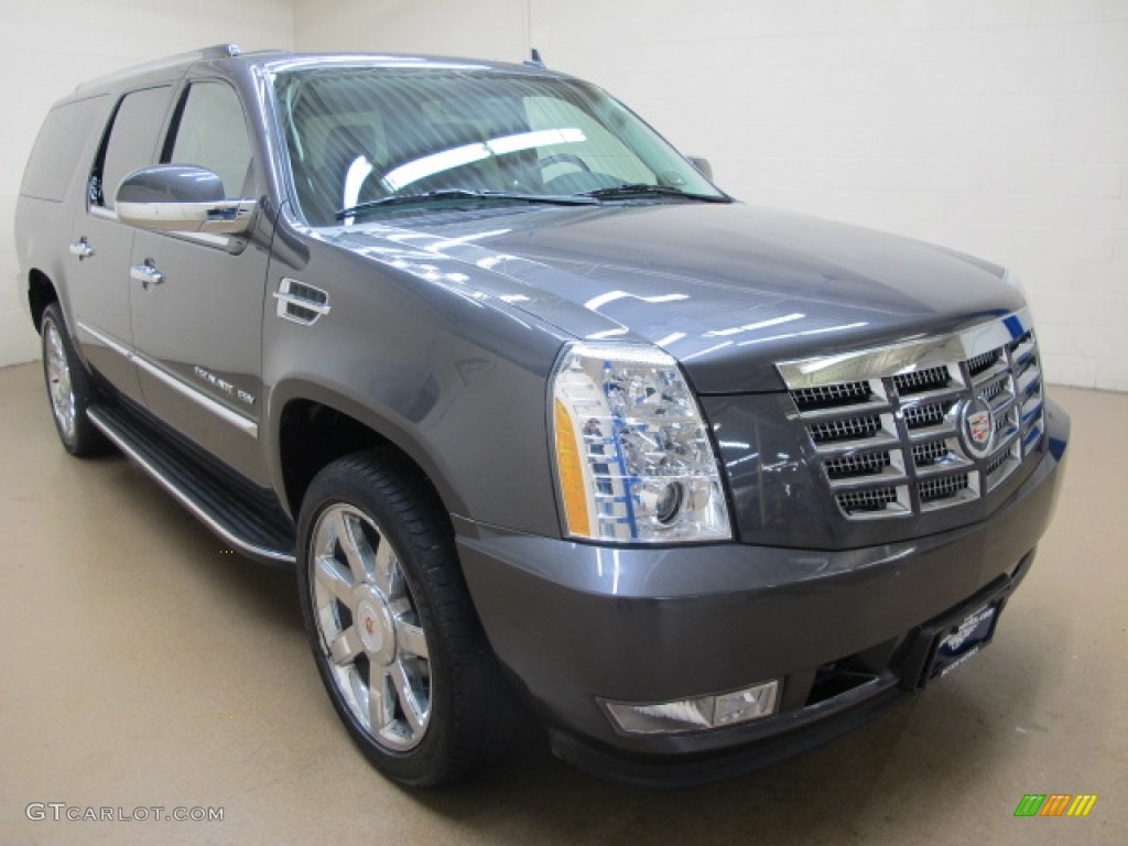 2011 Escalade ESV Luxury AWD - Galaxy Gray Metallic / Ebony/Ebony photo #1