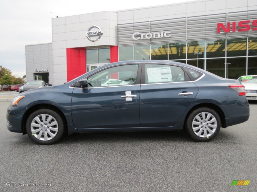 2013 Sentra SV - Graphite Blue / Charcoal photo #2