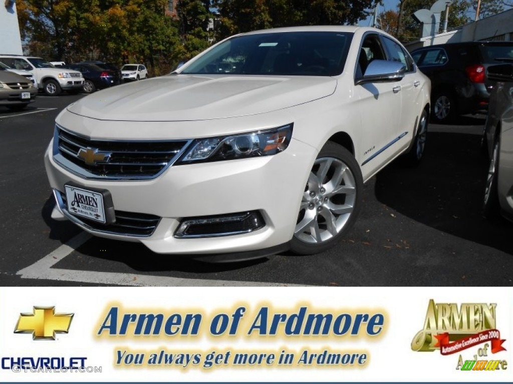 2014 Impala LTZ - White Diamond Tricoat / Jet Black photo #1