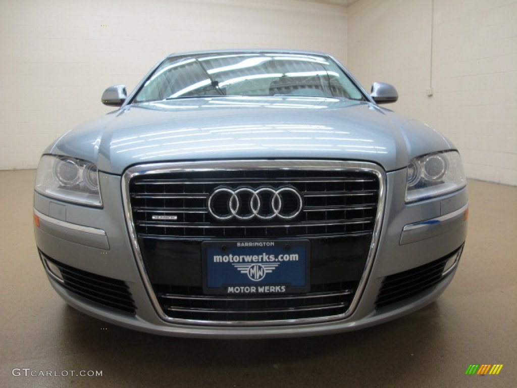 2008 A8 L 4.2 quattro - Quartz Gray Metallic / Black photo #3