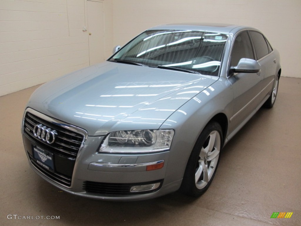 2008 A8 L 4.2 quattro - Quartz Gray Metallic / Black photo #4