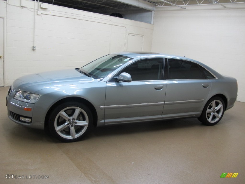 2008 A8 L 4.2 quattro - Quartz Gray Metallic / Black photo #5