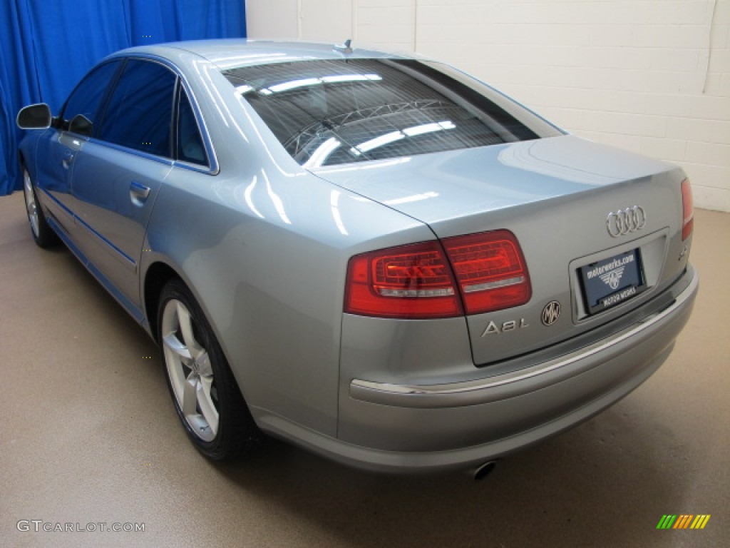 2008 A8 L 4.2 quattro - Quartz Gray Metallic / Black photo #6