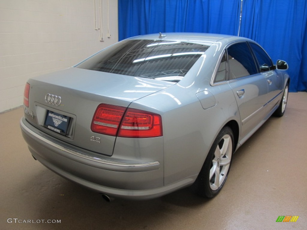 2008 A8 L 4.2 quattro - Quartz Gray Metallic / Black photo #9