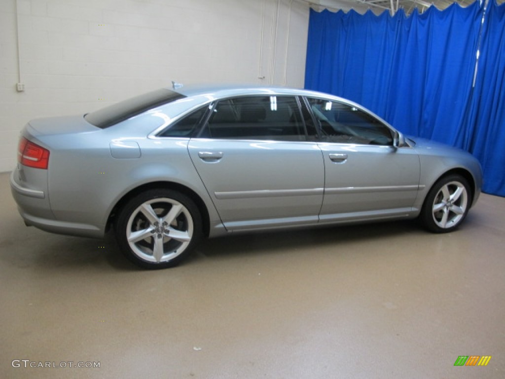 2008 A8 L 4.2 quattro - Quartz Gray Metallic / Black photo #10
