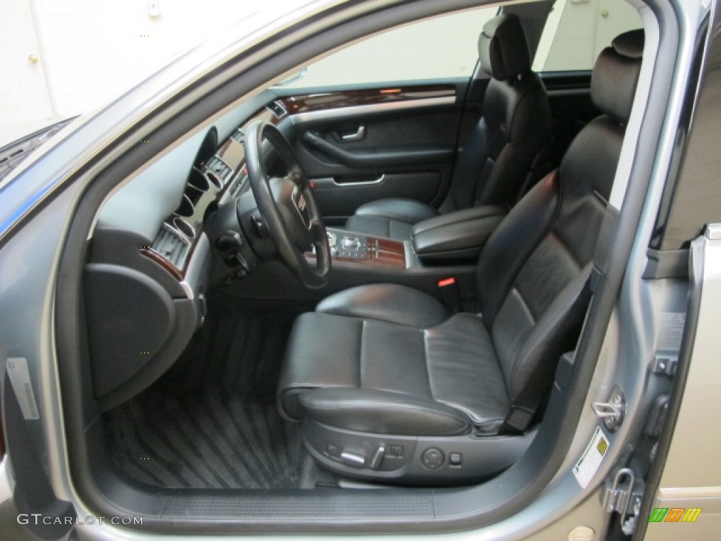 2008 A8 L 4.2 quattro - Quartz Gray Metallic / Black photo #17