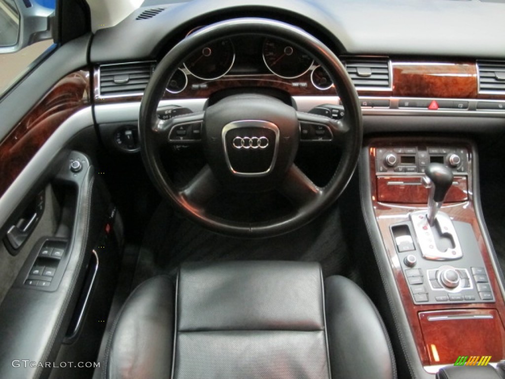 2008 A8 L 4.2 quattro - Quartz Gray Metallic / Black photo #25