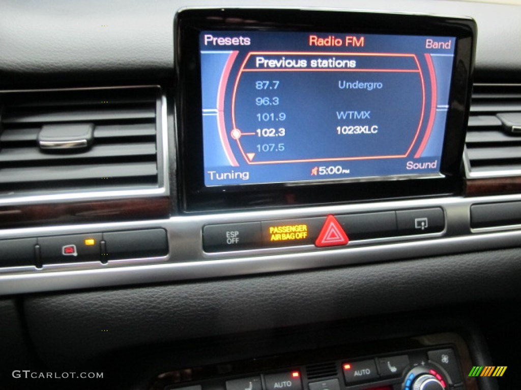 2008 A8 L 4.2 quattro - Quartz Gray Metallic / Black photo #30
