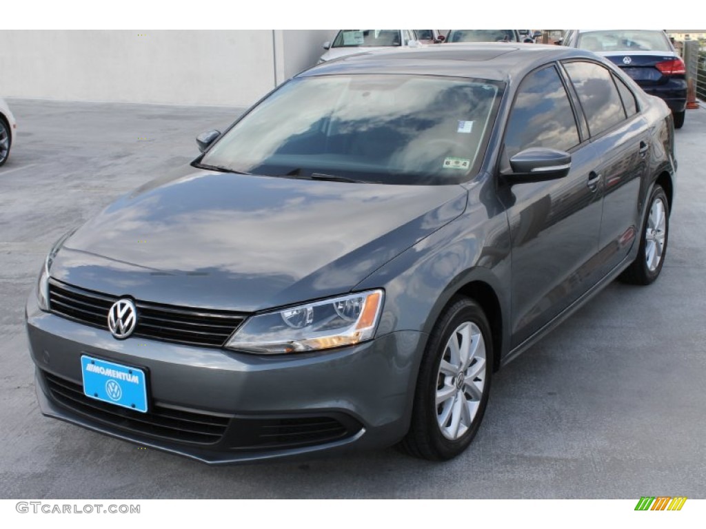 2009 Jetta SE Sedan - Platinum Gray Metallic / Anthracite photo #3
