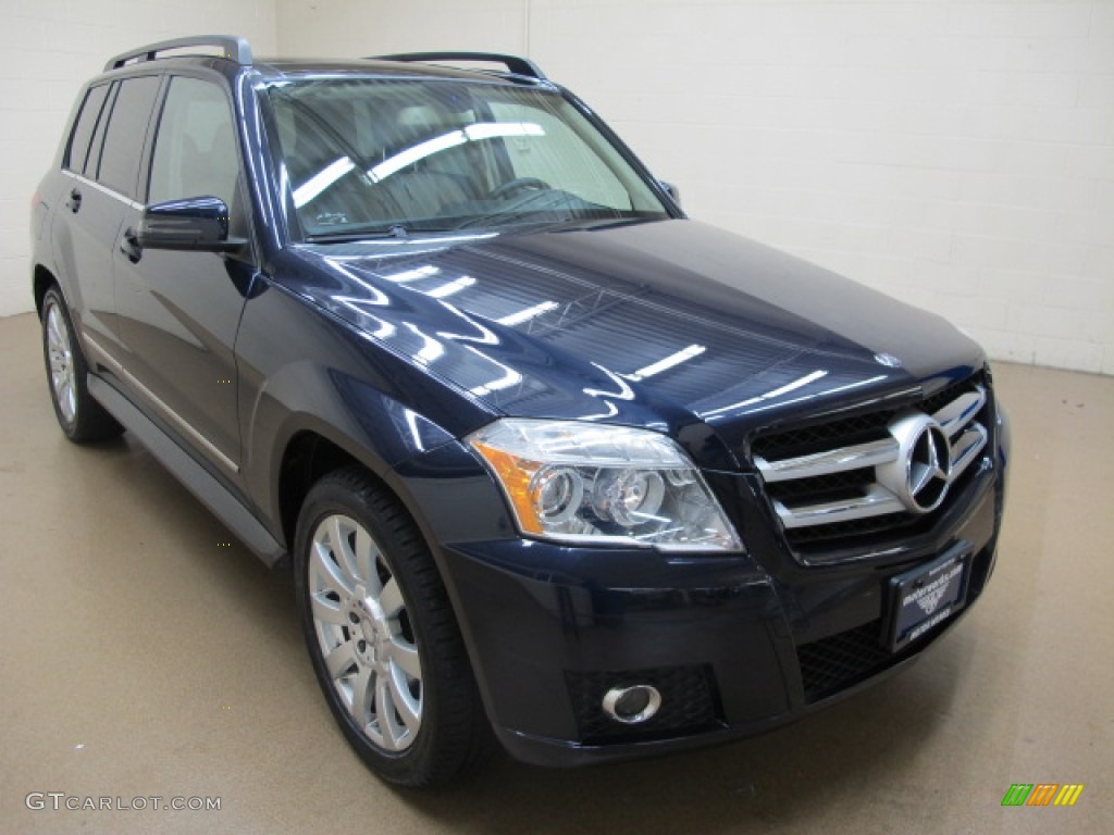 2010 GLK 350 4Matic - Capri Blue Metallic / Almond/Black photo #1