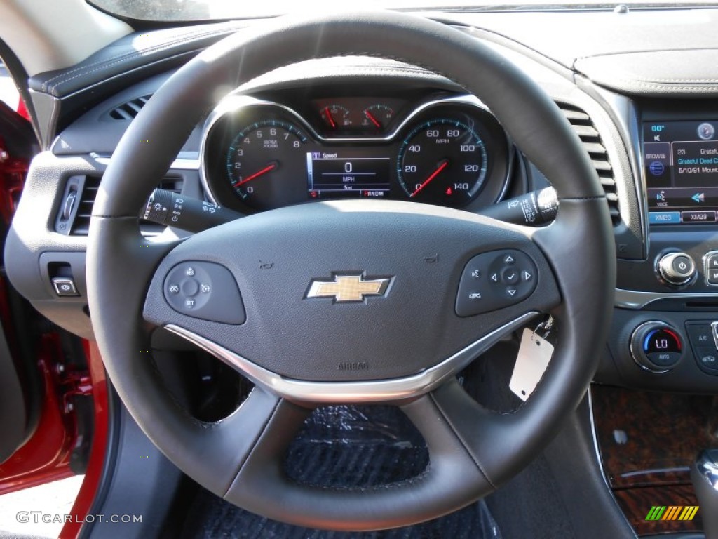 2014 Chevrolet Impala LT Jet Black Steering Wheel Photo #87364126