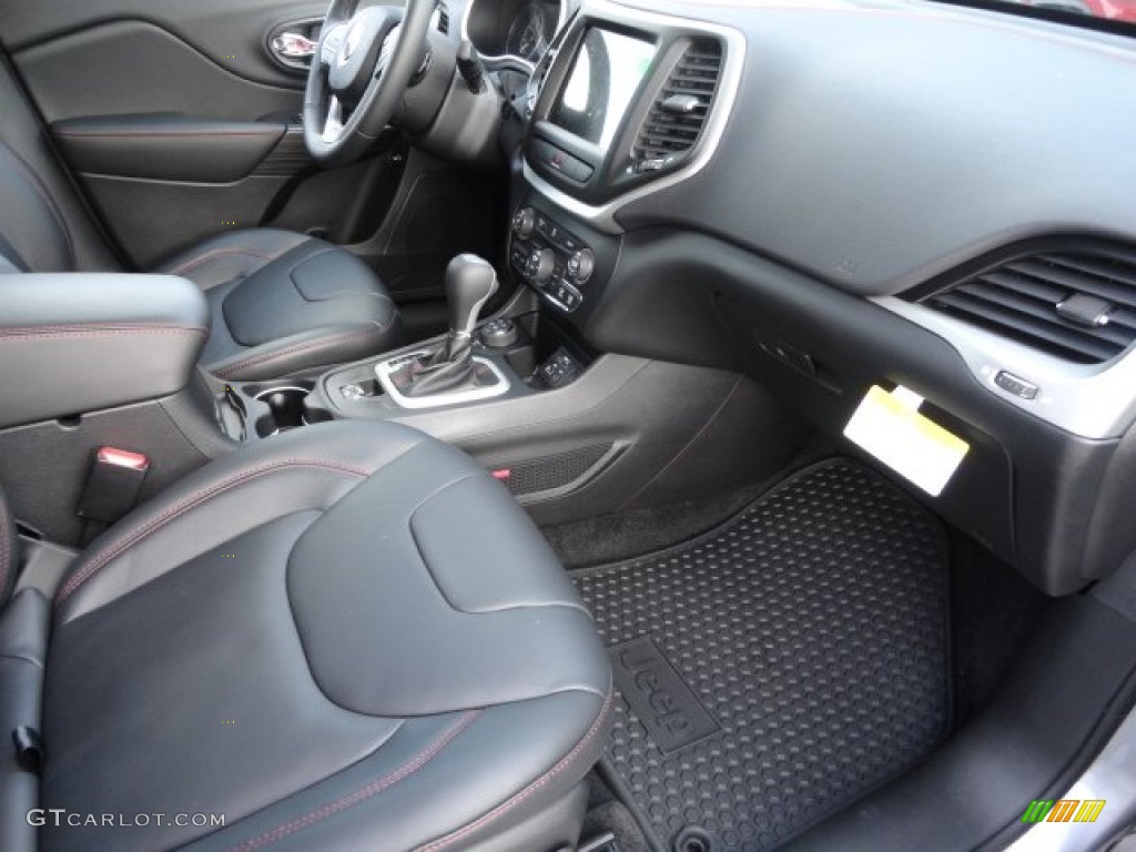 Morocco - Black Interior 2014 Jeep Cherokee Trailhawk 4x4 Photo #87364546