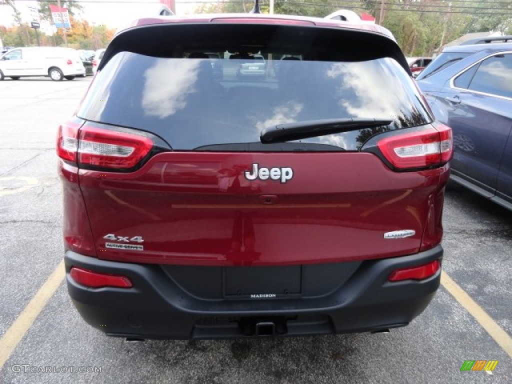 Deep Cherry Red Crystal Pearl 2014 Jeep Cherokee Latitude 4x4 Exterior Photo #87364648