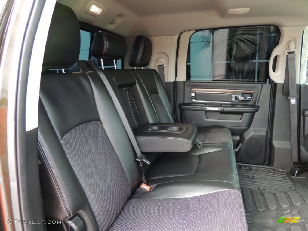 2013 Ram 3500 Laramie Mega Cab 4x4 Dually Rear Seat Photo #87364684