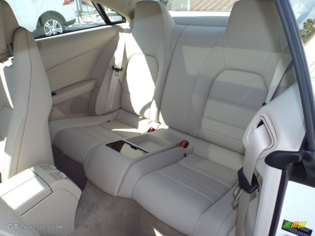 2014 E 350 Coupe - Diamond White Metallic / Silk Beige/Espresso Brown photo #8