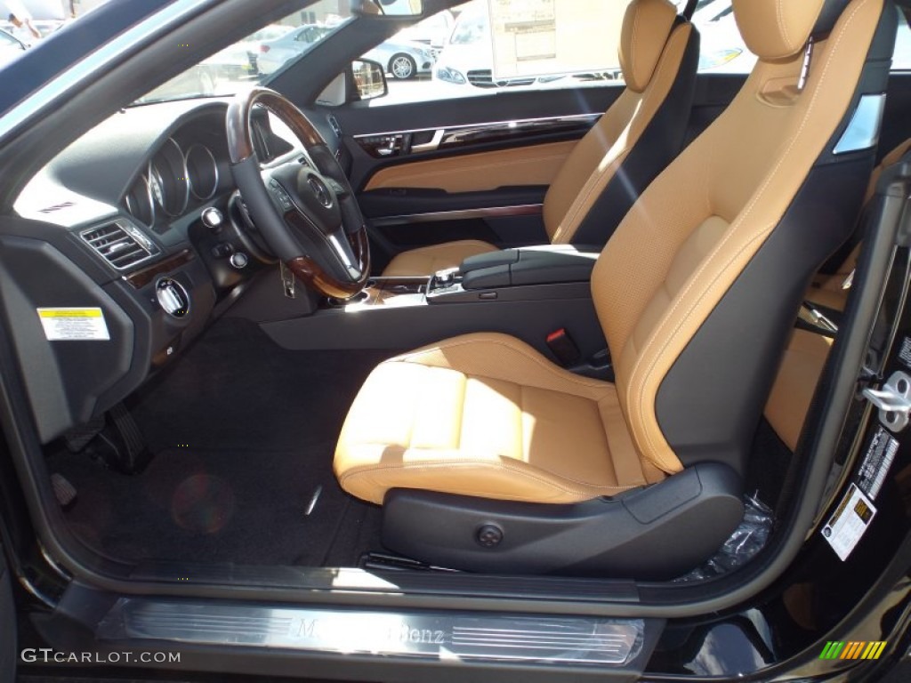 2014 E 350 Coupe - Black / Natural Beige/Black photo #7