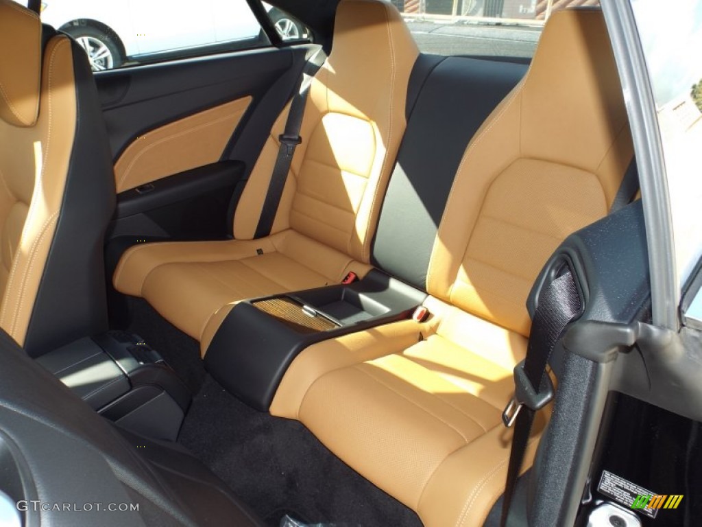 2014 E 350 Coupe - Black / Natural Beige/Black photo #8