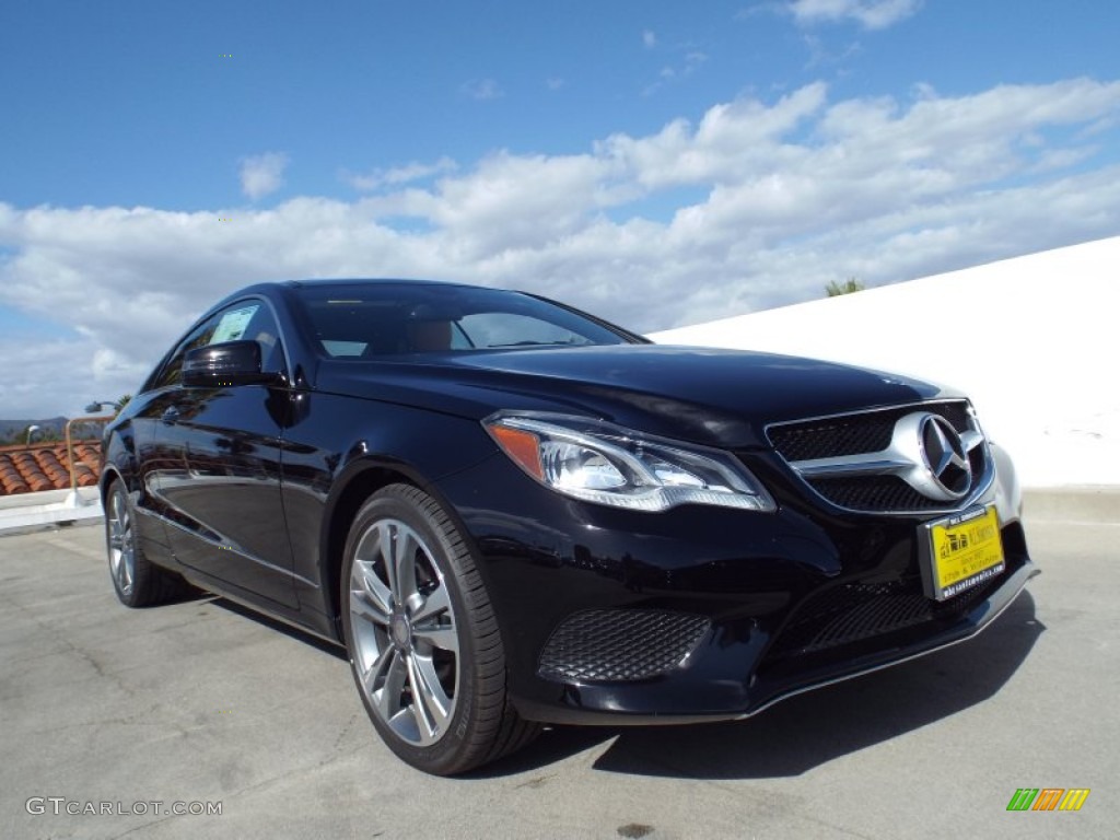 2014 E 350 Coupe - Black / Natural Beige/Black photo #11