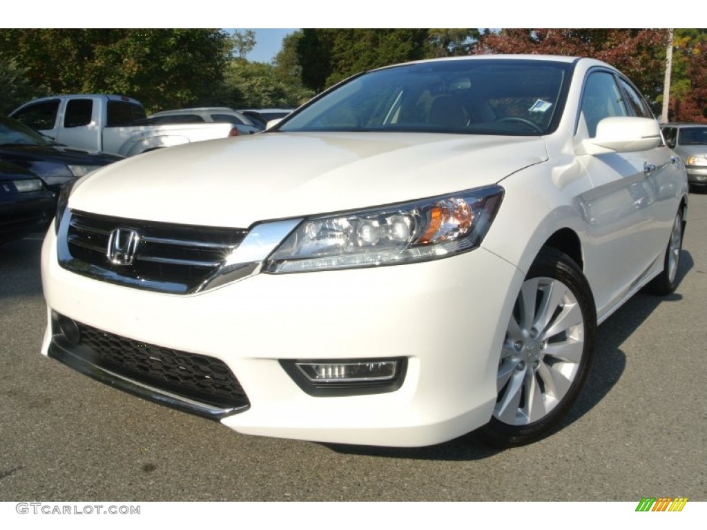 2013 Accord Touring Sedan - White Orchid Pearl / Ivory photo #1