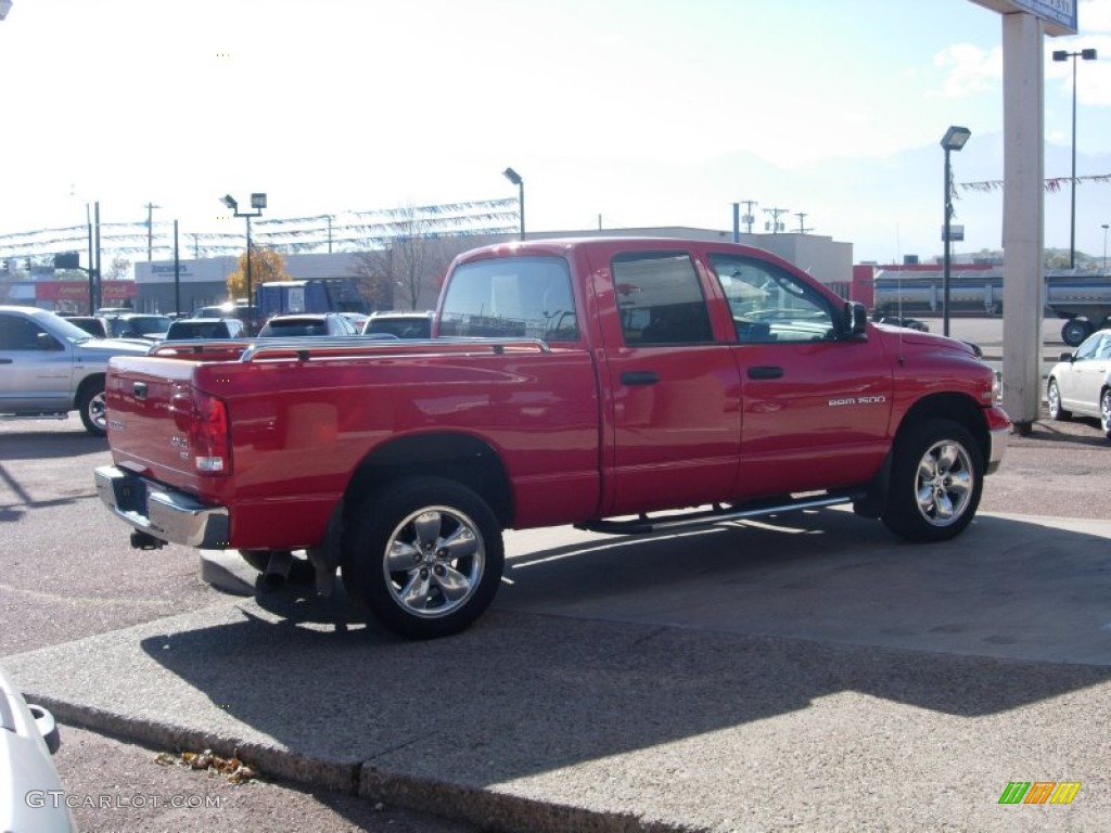 2003 Ram 1500 SLT Quad Cab 4x4 - Flame Red / Dark Slate Gray photo #12