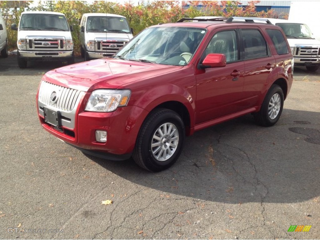 2010 Mariner V6 Premier 4WD - Sangria Red Metallic / Black photo #3