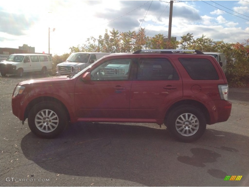 2010 Mariner V6 Premier 4WD - Sangria Red Metallic / Black photo #4