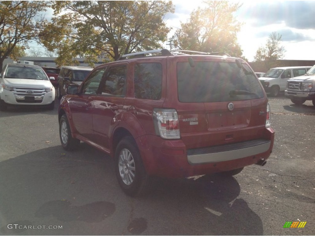2010 Mariner V6 Premier 4WD - Sangria Red Metallic / Black photo #5