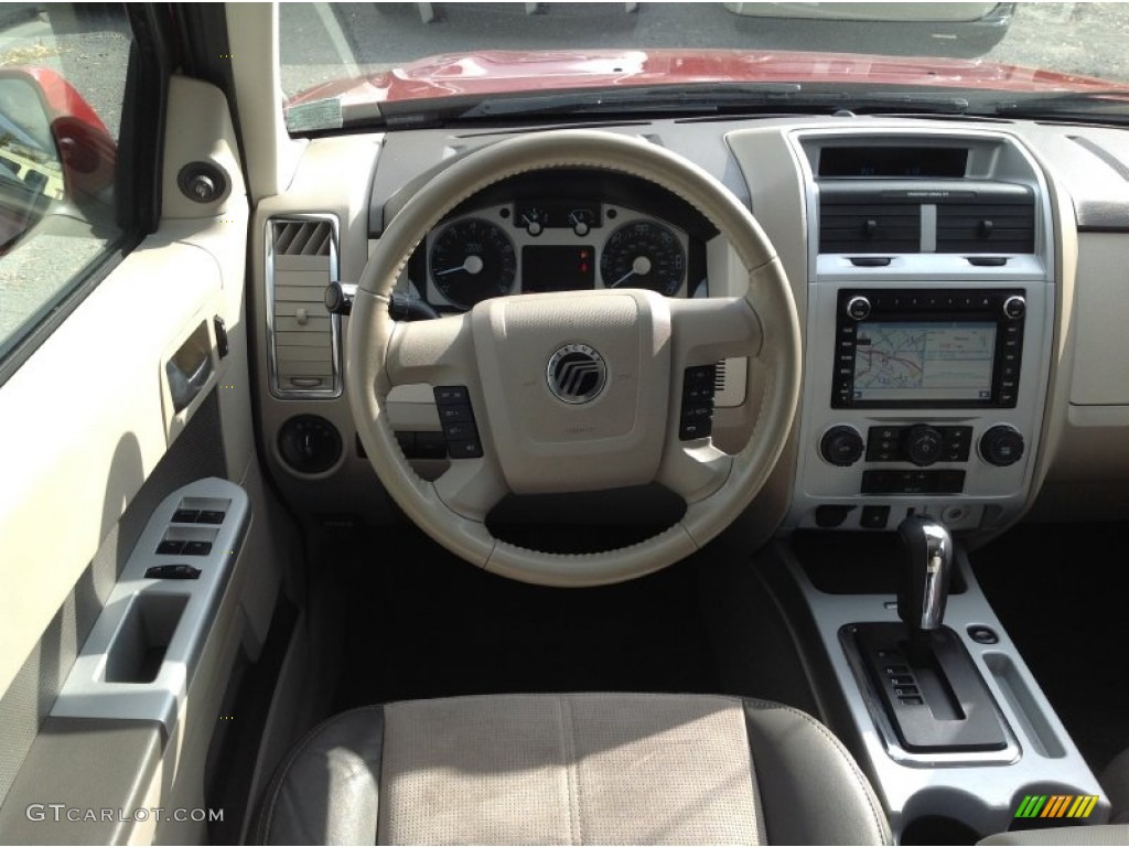 2010 Mariner V6 Premier 4WD - Sangria Red Metallic / Black photo #11