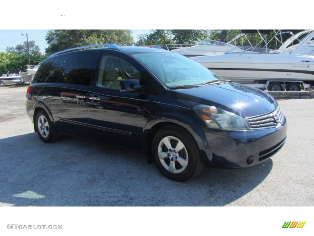 2007 Quest 3.5 S - Majestic Blue Metallic / Gray photo #6