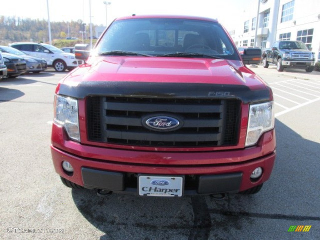 2010 F150 FX4 SuperCrew 4x4 - Red Candy Metallic / Black photo #4